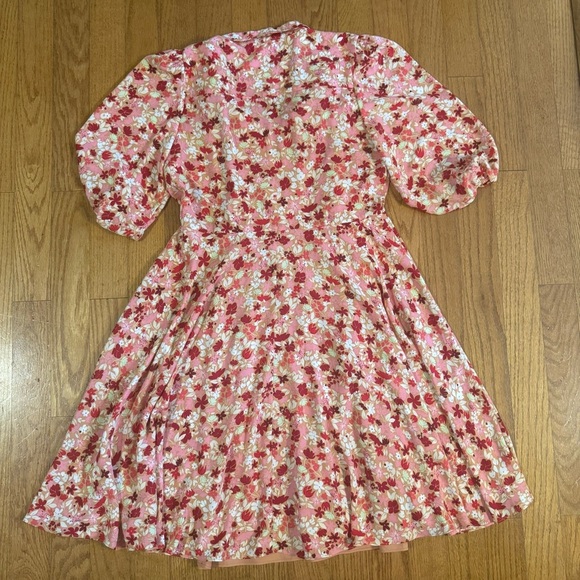 Nanette Lepore Pink Floral Dress Women’s Size 14 - Picture 2 of 7